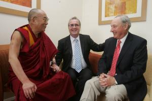 The Dalai Lama, Richard Moore and Charles Innes