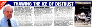  Eastern Eye Review of Ice in Every Carriage,  front page May 21, 2010