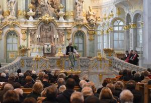 Archbishop of Canterbury, Justin Welby, speaking in the Frauenkirche (Photo: Carola Fritzsche)
