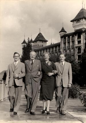 Hendersons in Caux sixty years ago for Family