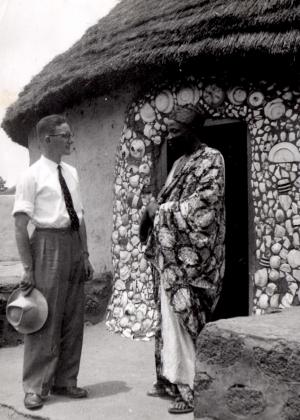 Gerald at the home of the Tolon Na in Northern Ghana